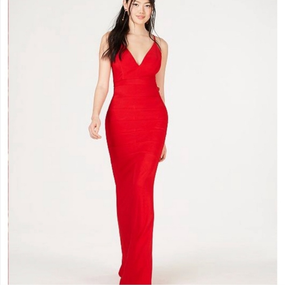 Macy's RED formal evening gown
